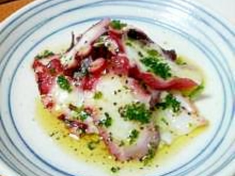 タコのカルパッチョ